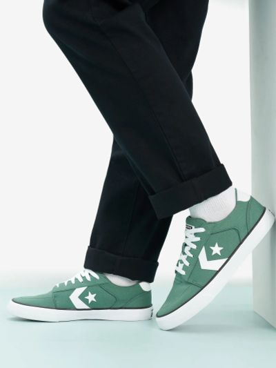 Лот: 22458082. Фото: 1. Кеды Converse Belmont, Зеленый. Другое (одежда, обувь, галантерея)
