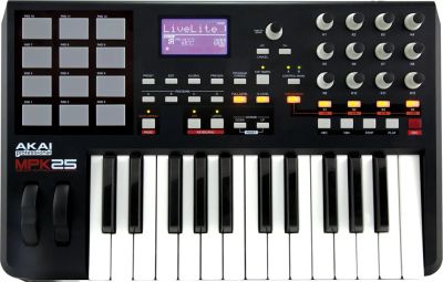 Лот: 5631647. Фото: 1. MIDI-клавиатура AKAI MPK25. MIDI-оборудование