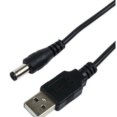 Лот: 15542767. Фото: 1. Кабель USB-DC 5,5мм 1м. 100331. Сетевые кабели