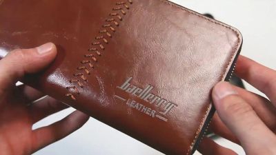 Лот: 9961281. Фото: 1. Портмоне мужское Baellerry Leather... Бумажники, кошельки, портмоне
