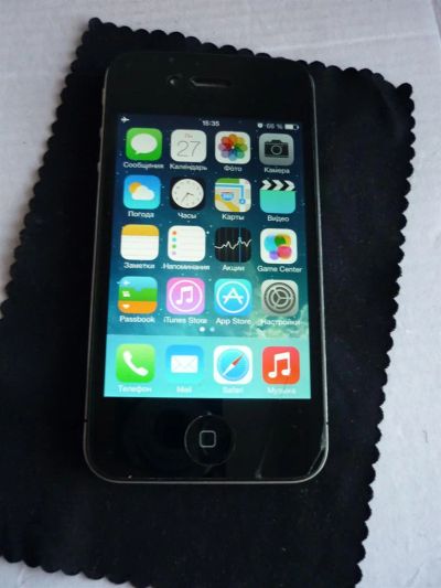Лот: 3650068. Фото: 1. Iphone 4g 16gb нет сети после... Смартфоны
