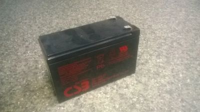 Лот: 9700887. Фото: 1. Батарея аккумулятор 12v 7ah нерабочая. ИБП, аккумуляторы для ИБП