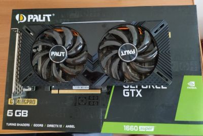 Лот: 19633968. Фото: 1. Видеокарта Palit GeForce GTX 1660... Видеокарты
