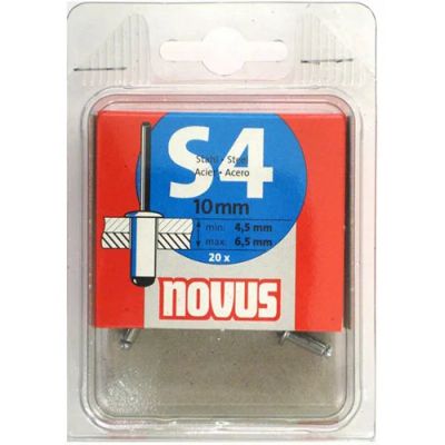 Лот: 14381352. Фото: 1. Заклепки S4*10 мм (20 шт.) NOVUS. Ручной инструмент