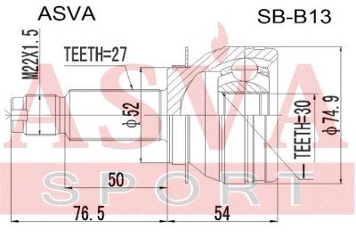 Лот: 11766878. Фото: 1. ШРУС наружный Subaru Legacy 30... Трансмиссия