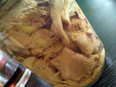 Лот: 16064384. Фото: 1. Лисички маринованные 500 мл. Домашние заготовки