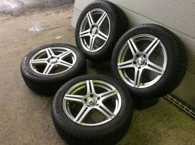 Лот: 4651847. Фото: 1. BEO Bridgestone R17+Michelin X-ICE2... Шины на дисках