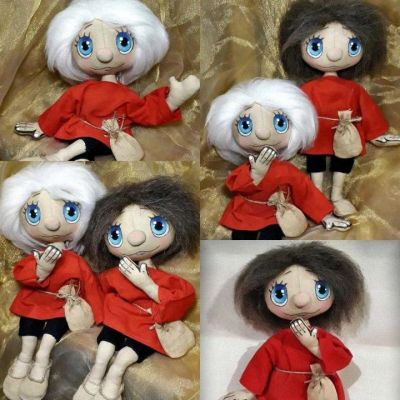 Лот: 12593810. Фото: 1. Интерьерная кукла Домовёнок Кузя... Авторские куклы, игрушки, поделки