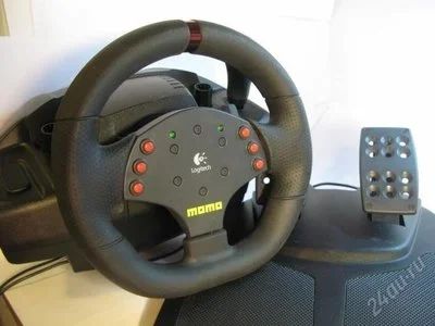 Лот: 1300193. Фото: 1. Logitech MOMO. Рули, джойстики