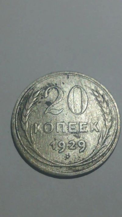 Лот: 10649060. Фото: 1. 20 копеек 1929 года Серебро. Россия и СССР 1917-1991 года