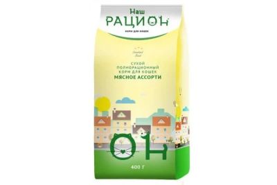Лот: 15055398. Фото: 1. Мясное ассорти 400г сухой корм... Корма
