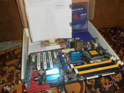 Лот: 706038. Фото: 1. asus p5q se !p45! box. Материнские платы