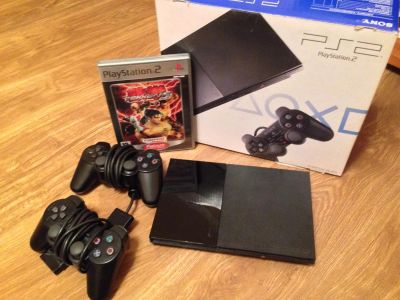 Лот: 3298947. Фото: 1. Playstation 2 (полный комплект... Игровые приставки, консоли