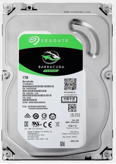 Лот: 19685447. Фото: 1. HDD 1 Tb SATA 6Gb/s Seagate Barracuda... Жёсткие диски (HDD)
