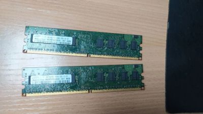 Лот: 13852228. Фото: 1. ОЗУ DDR2 2gb (2 штуки по 1gb Samsung... Оперативная память