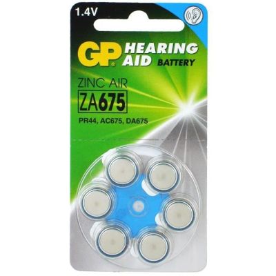 Лот: 22151143. Фото: 1. Элем.пит.GP A675 Zinc Air 1,4V... Батарейки, аккумуляторы, элементы питания