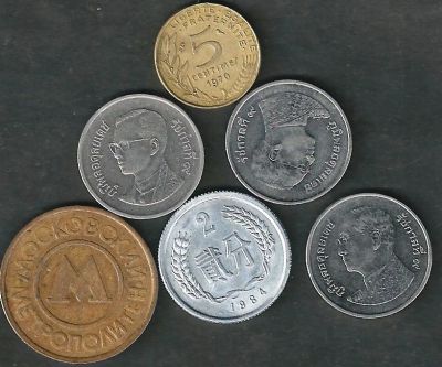 Лот: 7364227. Фото: 1. лот № 2 5 монет и 1 жетон. Наборы монет