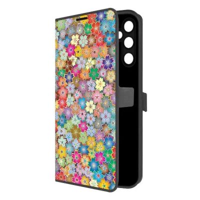 Лот: 25051109. Фото: 1. Чехол Krutoff Eco Book "Цветочный... Чехлы, бамперы