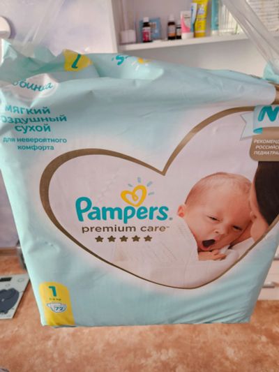Лот: 21245871. Фото: 1. Подгузники Pampers premium care... Детская гигиена