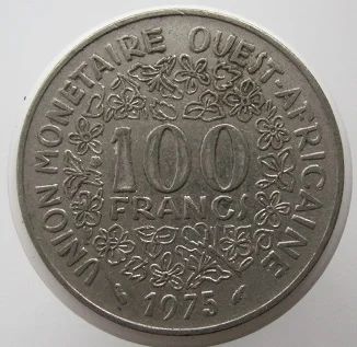 Лот: 8340103. Фото: 1. Западная Африка (КФА) 100 франков... Африка