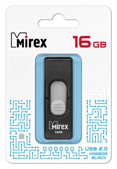 Лот: 16172812. Фото: 1. USB 16 Gb Mirex Harbor black USB... USB-флеш карты