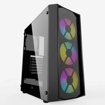 Лот: 24946826. Фото: 1. Корпус ATX Б_БП Powercase Rhombus... Корпуса, блоки питания
