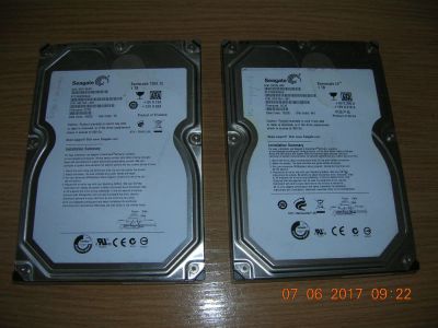 Лот: 9801858. Фото: 1. 2 неисправных HDD Seagate по 1TB... Жёсткие диски (HDD)