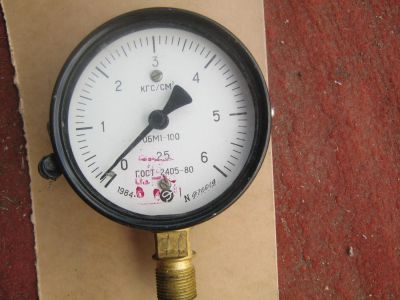 Лот: 9875130. Фото: 1. манометр 6 атм. Редукторы, вентили, манометры