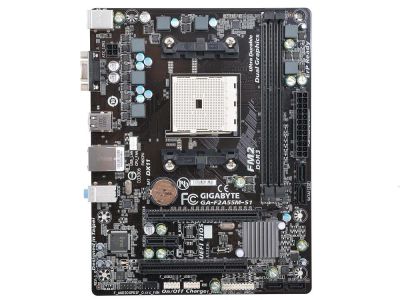 Лот: 10893264. Фото: 1. gigabyte f2a55m s1 + процессор... Материнские платы