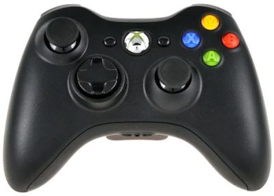 Лот: 6175033. Фото: 1. Геймпад Microsoft - Xbox 360 черный... Аксессуары для игровых приставок, консолей, геймпады