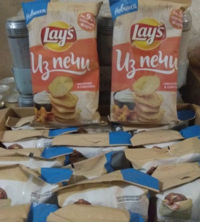 Лот: 17320611. Фото: 1. чипсы Lays из печи лисички сметана... Другое (продукты)