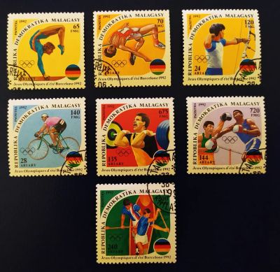 Лот: 20849196. Фото: 1. Мадагаскар 1992 Олимпийские игры... Марки