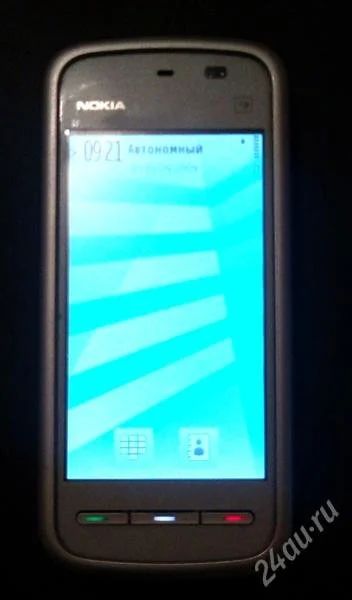 Лот: 2473218. Фото: 1. Nokia 5230 белый с рубля. Смартфоны