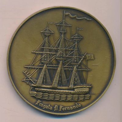 Лот: 17104226. Фото: 1. Португалия 1973 Медаль корабль-музей... Сувенирные