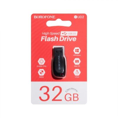 Лот: 25800268. Фото: 1. Флешка BOROFONE USB 2.0 32GB UD2. USB-флеш карты