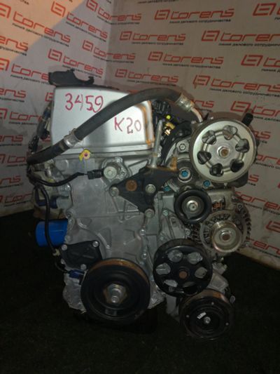 Лот: 15089233. Фото: 1. Двигатель HONDA K20A на EDIX. Двигатель и элементы двигателя