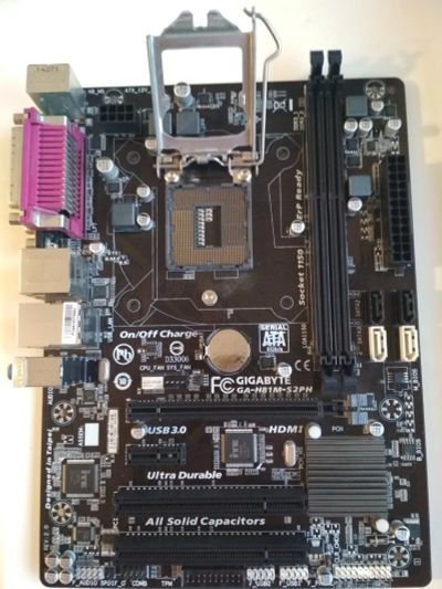 Лот: 23171242. Фото: 1. Материнская плата Gigabyte GA-H81M-S2PH... Материнские платы
