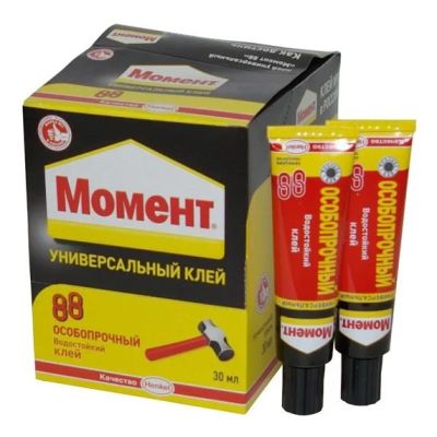 Лот: 12930054. Фото: 1. Клей &quot;Момент-88&quot; в шоубоксе... Клеи, герметики, пена монтажная, клейкие ленты