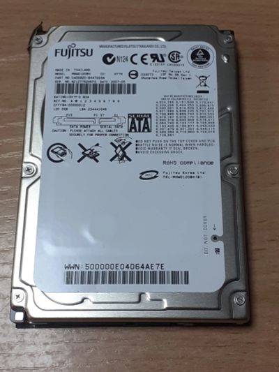 Лот: 19159620. Фото: 1. HDD жесткий диск 120gb для ноутбука... Жёсткие диски (HDD)