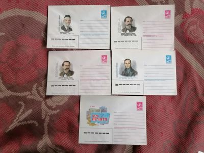Лот: 25394511. Фото: 1. Конверты СССР 1987 год. Чистые. Открытки, конверты