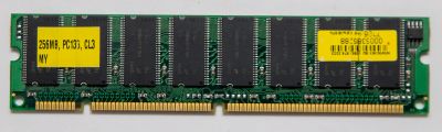 Лот: 11117007. Фото: 1. Micron SDRam 256mb PC133 CL3. Оперативная память