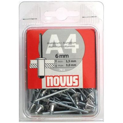 Лот: 14380552. Фото: 1. Заклепки A4*6 мм (30 шт.) NOVUS. Ручной инструмент