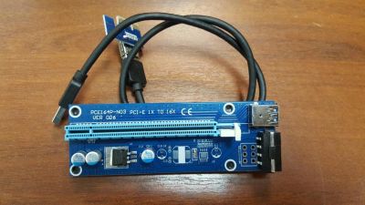 Лот: 9885850. Фото: 1. Райзер (Riser) VER.006 USB 3.0... Шлейфы, кабели, переходники