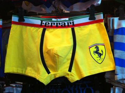 Лот: 4108584. Фото: 1. Трусы-боксеры "Ferrari" (желтые... Нижнее бельё