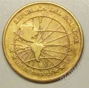 Лот: 1604694. Фото: 1. Эквадор. 1 сентаво 2000г. Америка