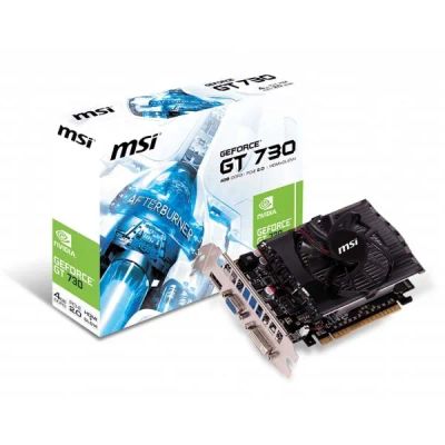 Лот: 24448633. Фото: 1. Видеокарта MSI PCIE16 GT730 4GB... Видеокарты