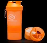 Лот: 3244205. Фото: 1. Шейкер SmartShake Neon Orangle... Спортивное питание, витамины