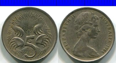Лот: 9711689. Фото: 1. 5 центов 1966 Австралия ФАУНА. Австралия и Океания