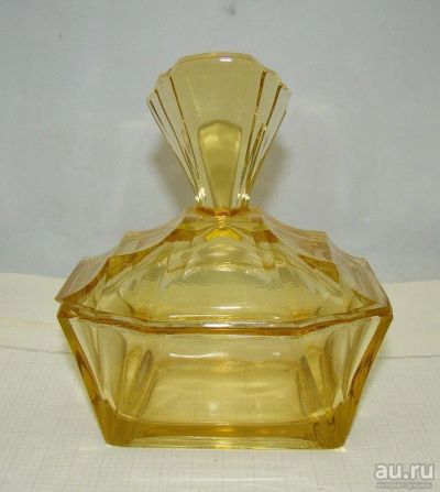 Лот: 17685048. Фото: 1. Шкатулка старинная стеклянная... Фарфор, керамика
