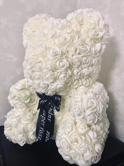 Лот: 13317025. Фото: 1. Медведь мишка из 3D искусственных... Искусственные и сувенирные цветы